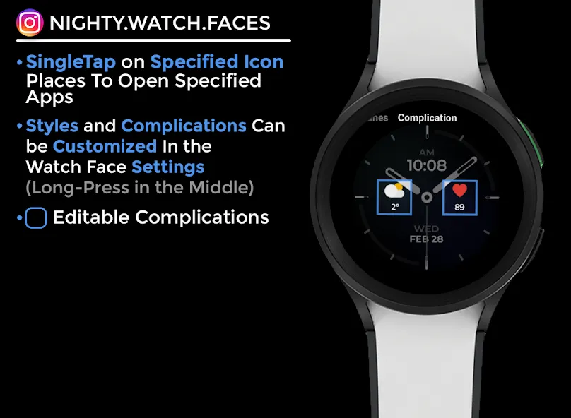 Night 48 - watch face screenshot 6