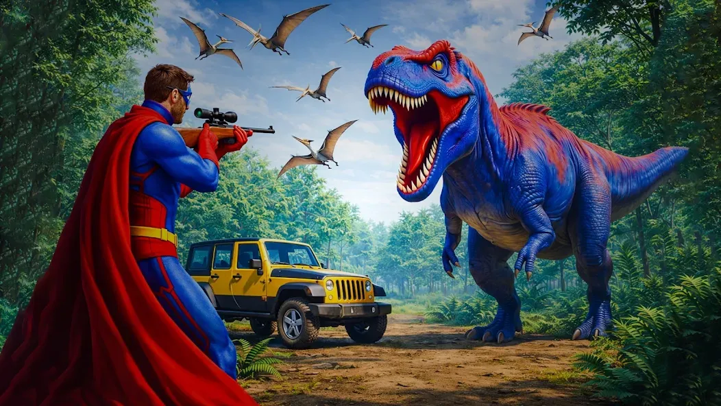Dinosaur Family Hunting Game screenshot 2