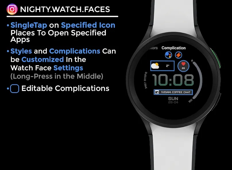 Night ver 06 - watch face screenshot 6
