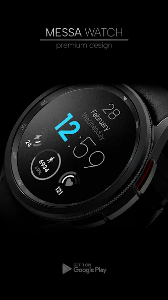 Minimal Watch Face Galaxy Wear screenshot 4