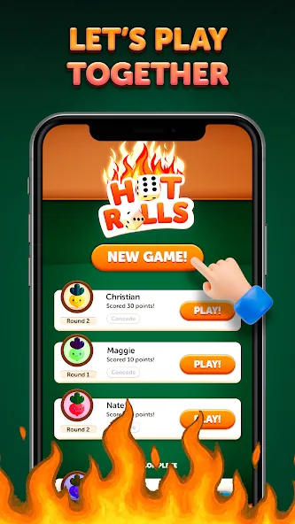 Hot Rolls Würfelstrategiespiel screenshot 4