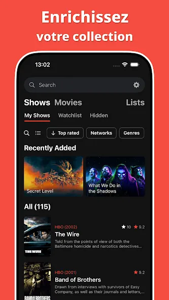 Showly : Suivi séries et films screenshot 4