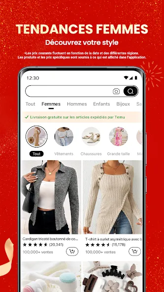 Temu : Achats et Mode en Ligne screenshot 2