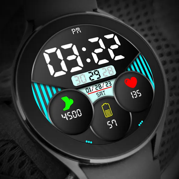 Key018 Digital Watch Face screenshot 7