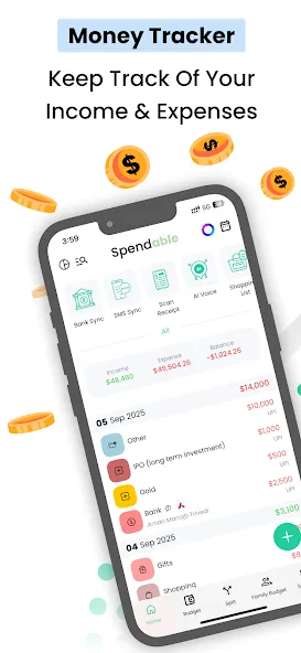 Spendable: AI Money Tracker screenshot 1