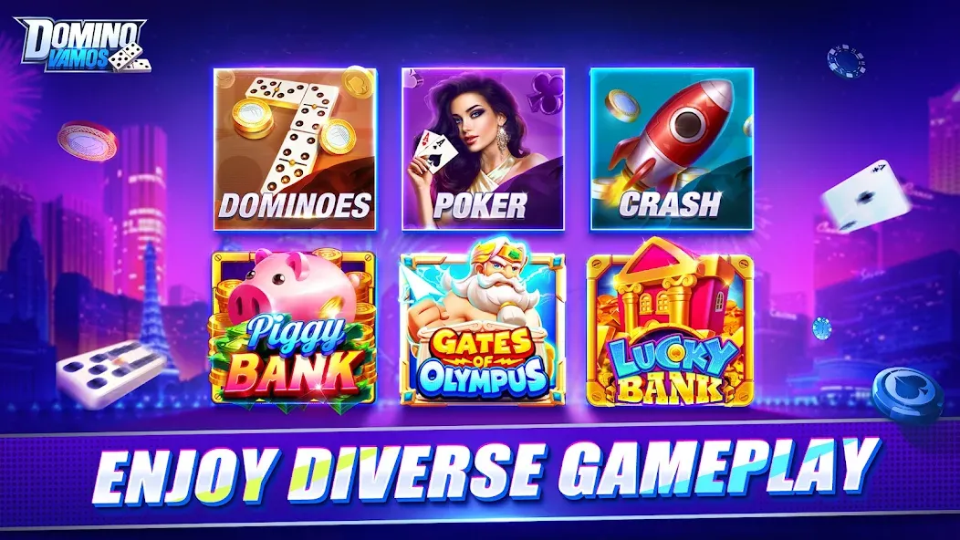 Domino Vamos - Slots & Poker screenshot 1
