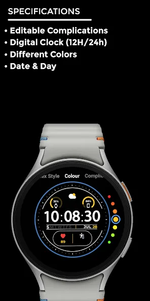 Night ver 21 - watch face screenshot 4