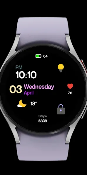 Jacknight - watch face screenshot 5