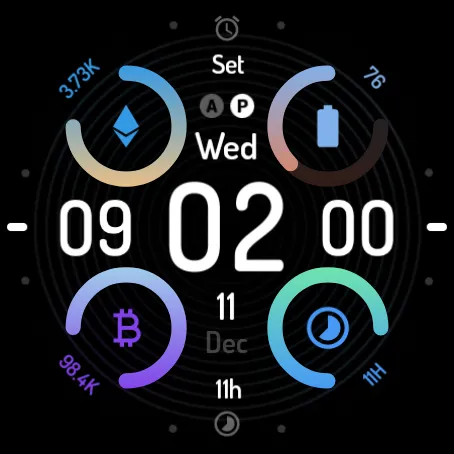 Colorful spin: Watch Face screenshot 6