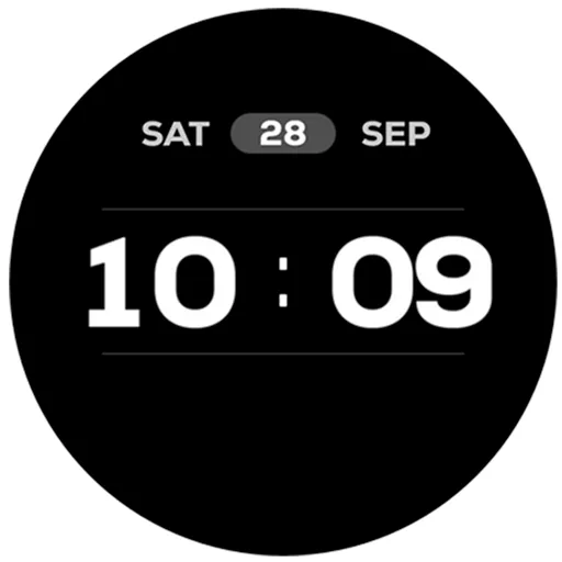NW064: Digital watch face screenshot 11