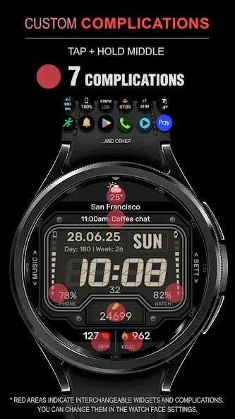 WFP 151 Old school watch face screenshot 2