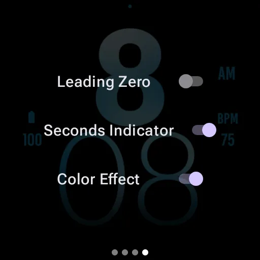 Blue Large Watch Face screenshot 9