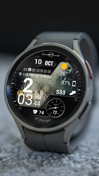 WearOS Hybird WatchFace NTV567 screenshot 6