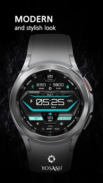 A380 Neon Wear OS Watch Face screenshot 2