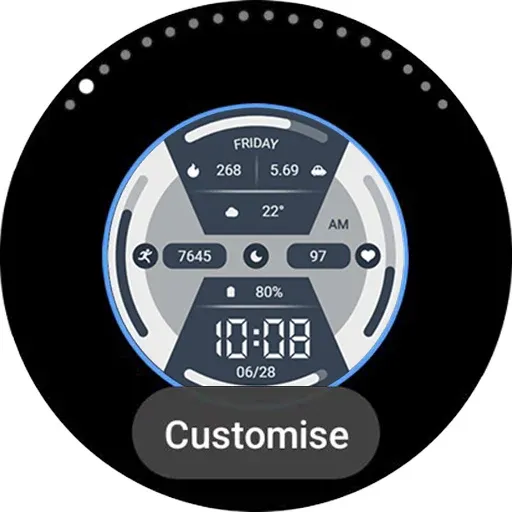 Blue Colors For Wear OS screenshot 38