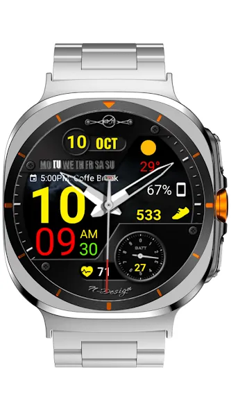 WearOS Hybird WatchFace NTV567 screenshot 11