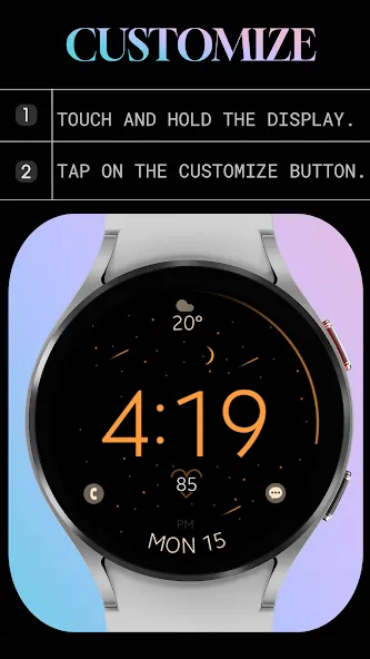 Battery v6 minimal watch face screenshot 7
