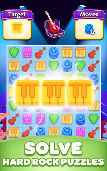 Match 3 - Hard Rock Adventures screenshot 9