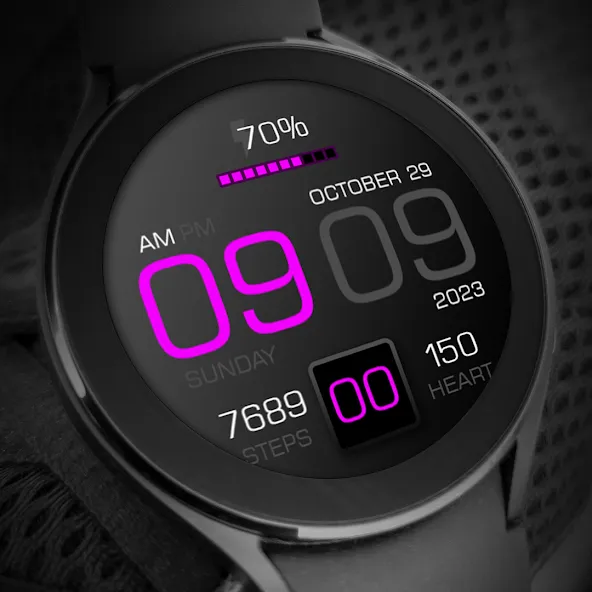 Key083 Digital Watch Face screenshot 7