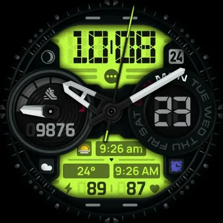 SH060 Watch Face, WearOS watch screenshot 14