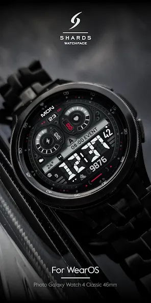 SH054 Watch Face, WearOS watch screenshot 4