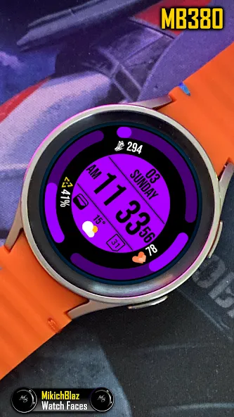 Digital Watch Face MB380 screenshot 5