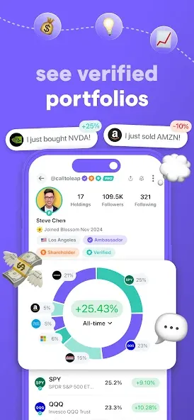 Blossom: Social Investing screenshot 1