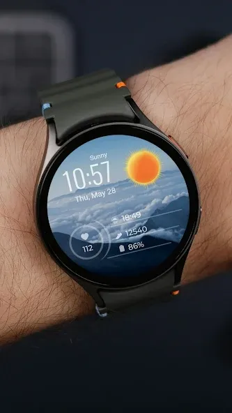 Weather Digital Watch Face screenshot 1