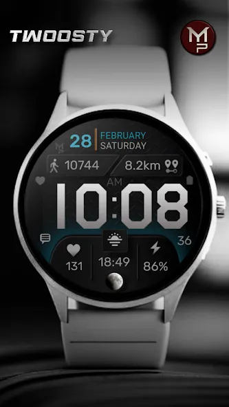 TWOOSTY - Digital Watch Face screenshot 2