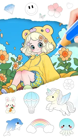 Juego de Princesas: Colorear screenshot 5