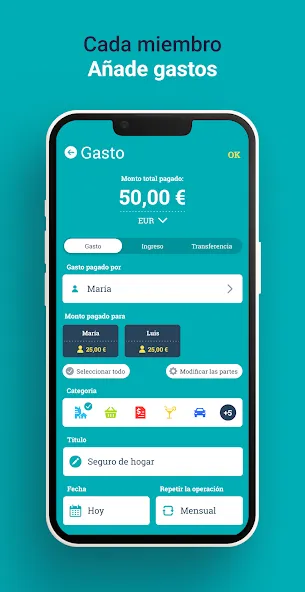 Sesterce – compartir gastos screenshot 4