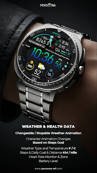 PER23 Platinum Watch Face screenshot 4