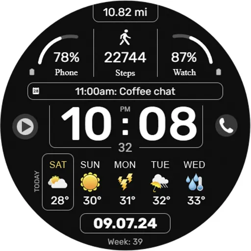 WFP 341 Informer watch face screenshot 33