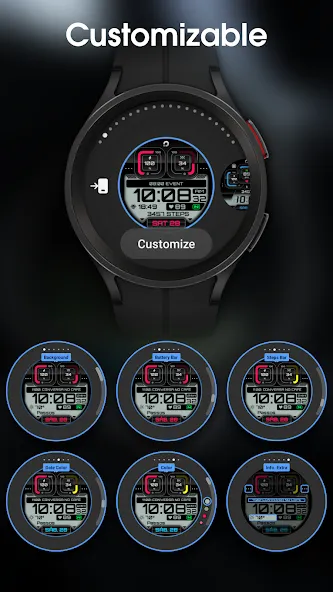PRADO 01 Digital Watch Face screenshot 3