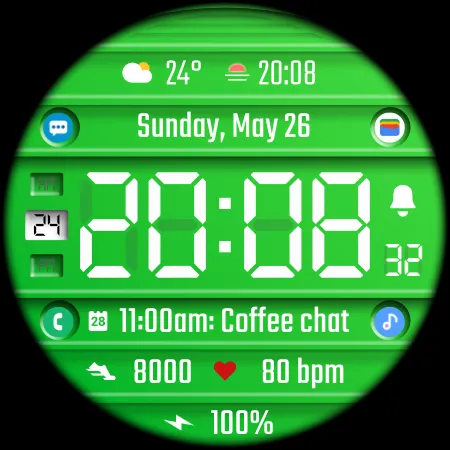 DADAM75: Digital Watch Face screenshot 21