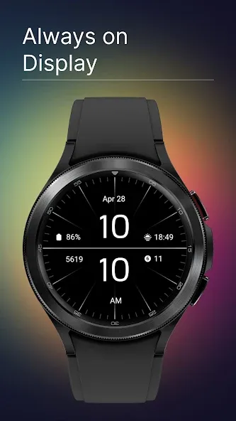 Minimal Black Watch Face screenshot 4