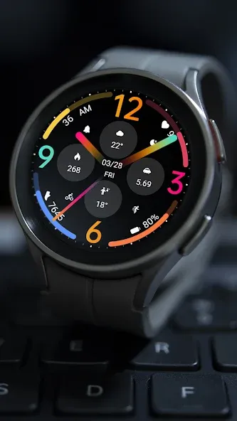 Black Colored Widget ZKinWatch screenshot 5