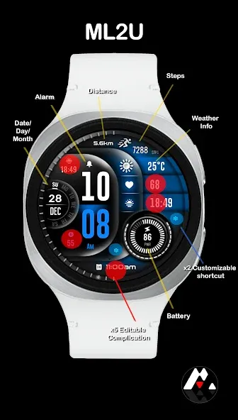 ML2U 375 Watch Face screenshot 2