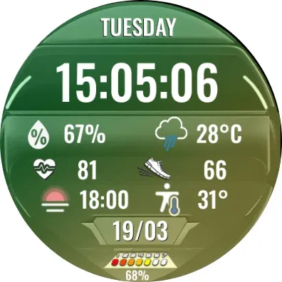 N-SPORT692 Big Dial Watch Face screenshot 11