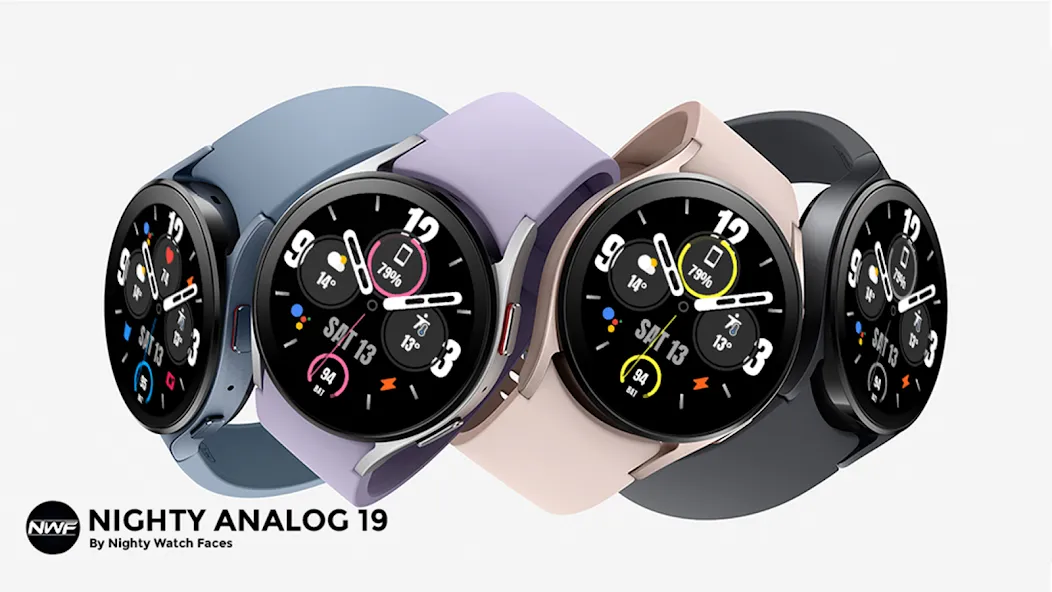 Nighty Analog 19 - watch face screenshot 14