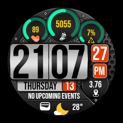 Digital Watch Face MB365 screenshot 23