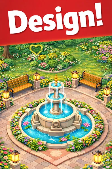 Jardin Match 3 - Déco Maison screenshot 4
