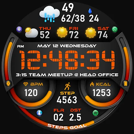 PER51 Digital Watch Face screenshot 48
