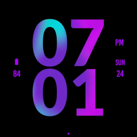 Lavender Large Watch Face screenshot 5