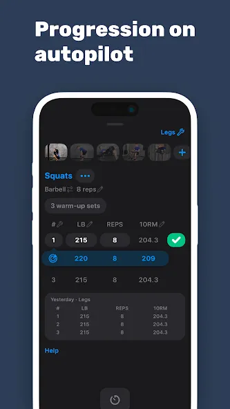 Alpha Progression Gym Tracker screenshot 3