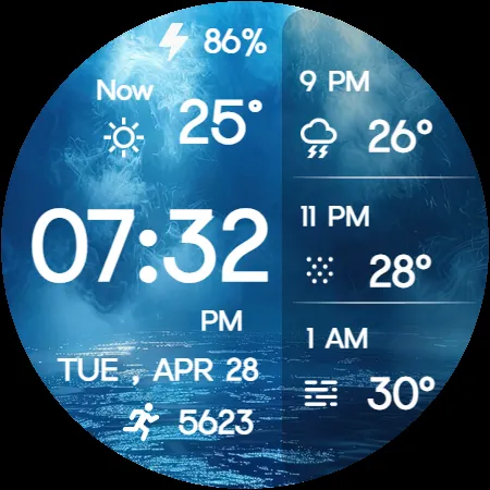 Minimal Weather Digital Watch screenshot 14