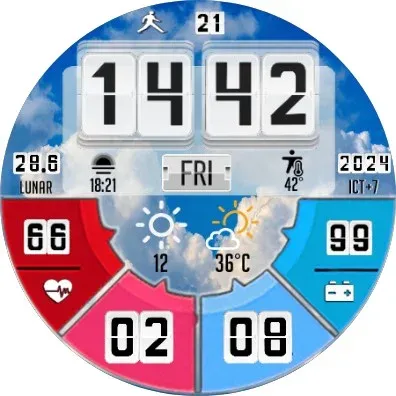 N-SPORT513 DigitalWeather Face screenshot 12