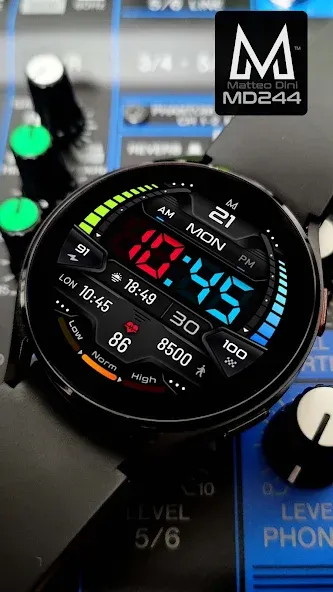MD244 Digital watch face screenshot 6