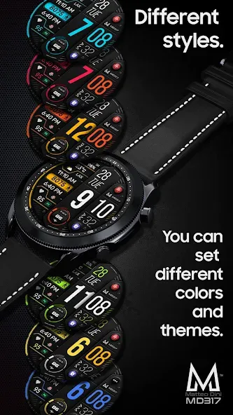 MD317 Digital Watch Face screenshot 5