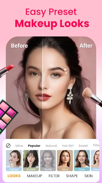 Makeup Camera & Selfie Editor screenshot 2